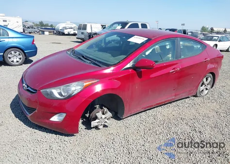 2012 Hyundai Elantra Gls (Ulsan Plant) z USA, uszkodzony, nr VIN KMHDH4AE2CU336043
